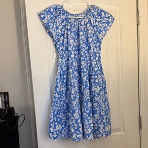Mud Pie Blue and White Floral Dress